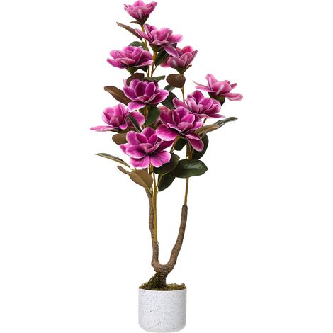 Pianta artificiale, design realistico, facile da curare, rosa, 95 cm (1/2)