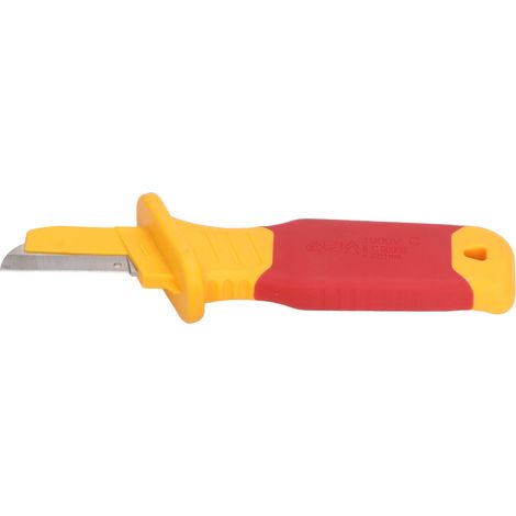 Couteau électricien isolé 1000V anti-aimant VDE GS IEC60900 pour dégainage câble KN001 (1/5)