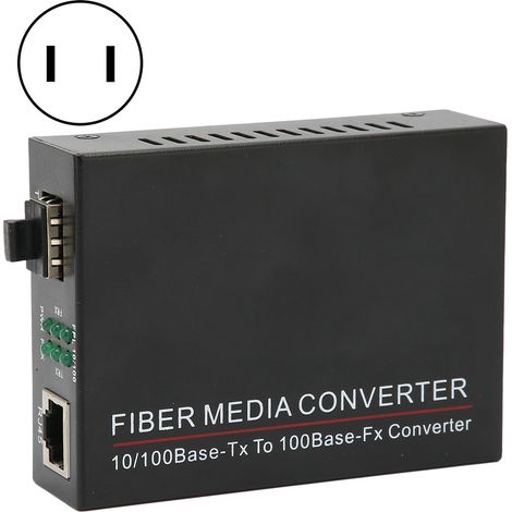 Module optique TBC‑MC3300E‑SFP 100M SFP RJ45 routeur fibre optique robuste 100‑240V fiche US (1/5)