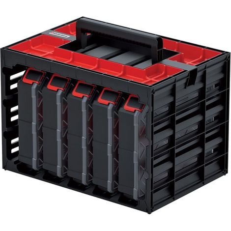 Kistenberg Sortiementskasten Werkzeugkoffer Sortierbox Kleinteilemagazin, Version: KTC30256S, 415 x 290 x 295 (1/6)