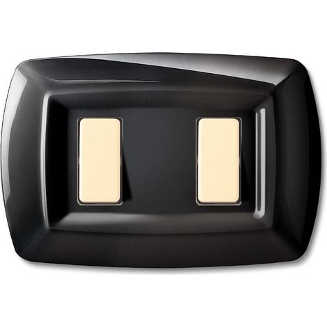 TONDO PLACCA MOD.MAGIC PLAST.2P.NERA. Prezzo per 1 pezzo. (1/2)