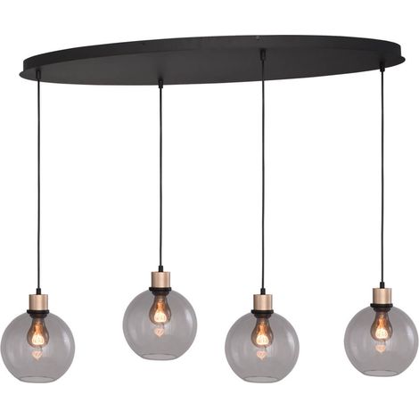 Lampe suspendue ovale Lazise Oval 4x Ø 20cm doré - 2644-05-02-100-40420 (1/3)
