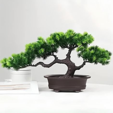 Composizione di bonsai artificiale - albero decorativo in vaso per interni (1/5)