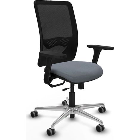Silla de oficina piqueras y crespo Zulema negro aluminio (1/2)
