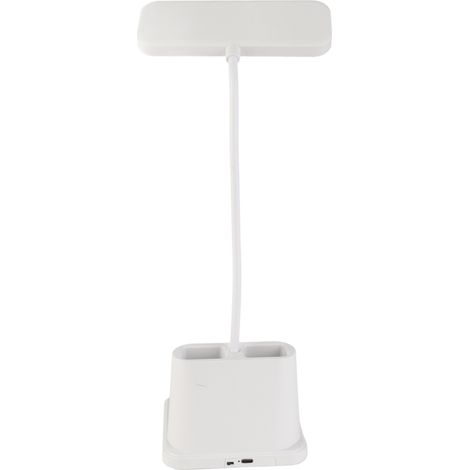 Lampe de table LED, douce et lumineuse, 3 modes de couleur, luminosité réglable, lampe de lecture rechargeable pour la chambre ou le chevet. (1/3)