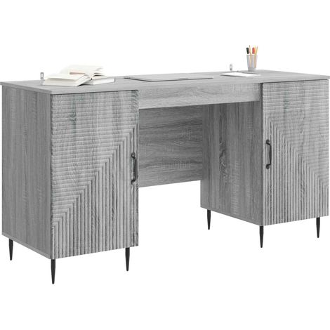Maison Exclusive - Schreibtisch Graues Sonoma 142,5 x 50 x 75 cm