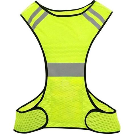 Gilet De Sécurité Veste Réfléchissant Gilet de course Haute Visibilité Pour Vélo Moto Marche Course Jogging. (1/4)