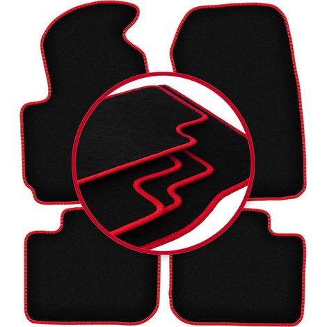 CARLUX-RED Autofußmatten für: Mitsubishi Colt VII Fließheck (2004-2008) (1/5)