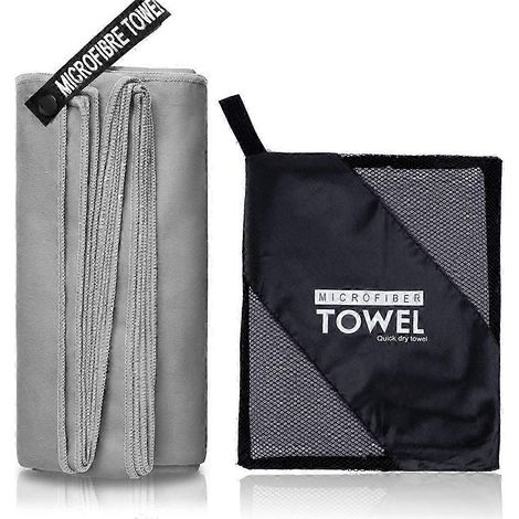 Serviette de sport en microfibre à séchage rapide, serviette de plage/d'extérieur pour les voyages et la douche 2025 (1/5)