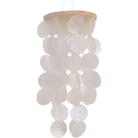 Kaemingk Deko-Anhänger Windspiel Capiz 36 cm Dekohänger