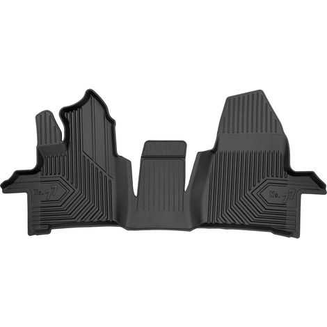 Tapis de sol pour Ford Transit Custom I 2017-23 FL 2places automatique TPE Noir (1/5)