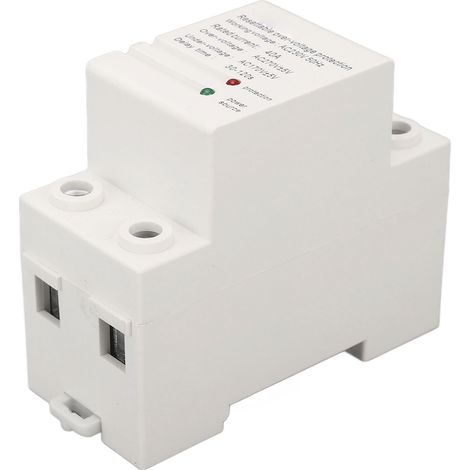 Einphasiger 40A AC230V Spannungsschutzschalter, selbstrückstellender Leitungsschutzschalter mit Kontrollleuchte, Über-/Unterspannungsschutz, Schutz vor zu niedriger Eingangsspannung und zu hoher Ausga (1/5)