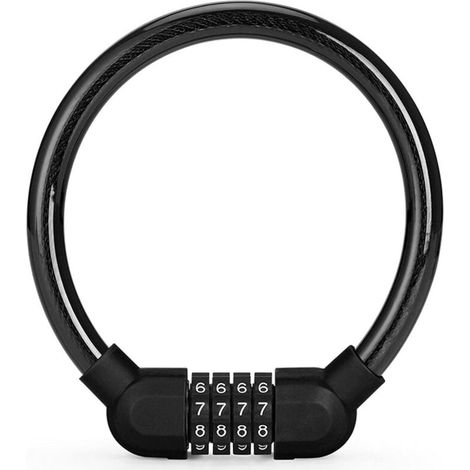 Antivol de vélo à combinaison - câble antivol monobloc en acier