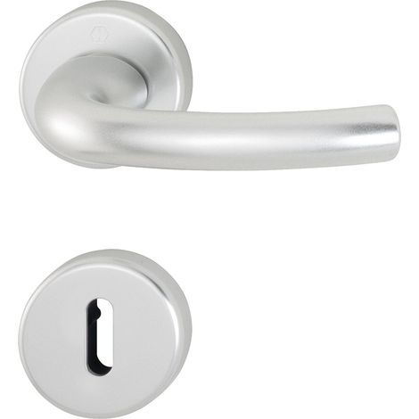 Poignée de Tokyo avec rosace BB Multicolore Barbe, argent anodisé, 2951766 (1/2)