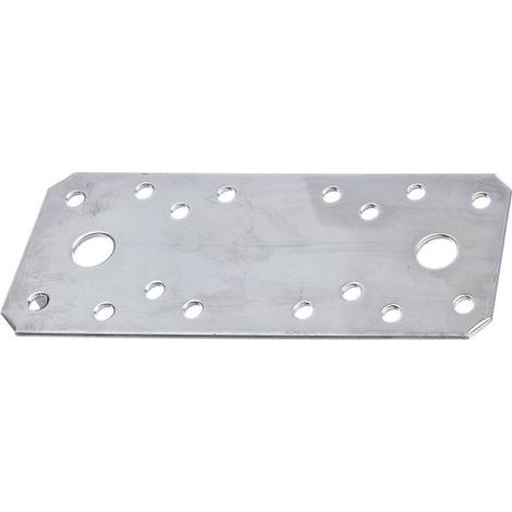 Platine Multitrous Acier Galvanisé Perforé - Alberts