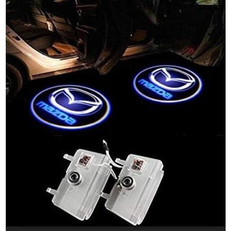 Ensemble de 2 lampes d'entrée, lampes de porte, logo de porte de voiture, portes, projection, lampes d'entrée, lumière fantôme décorative de bienvenue, emblème 3D. (1/3)