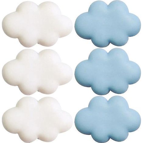 Lot de 6 autocollants pour réfrigérateur en forme de nuage (1/3)