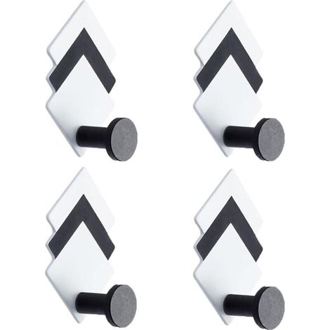 Ganci adesivi da parete 4 pezzi, portasciugamani da bagno, portasciugamani da cucina, ganci adesivi per asciugamani da bagno (64 cm) (1/3)
