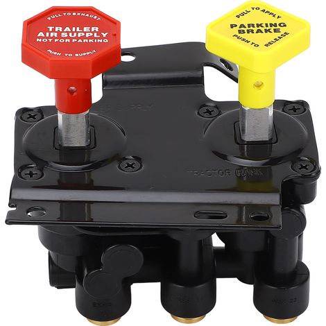 Ortviai Valve de frein de stationnement pour tableau de bord KN20619 en métal, compatible Freightliner, Haldex, Newstar (1/5)