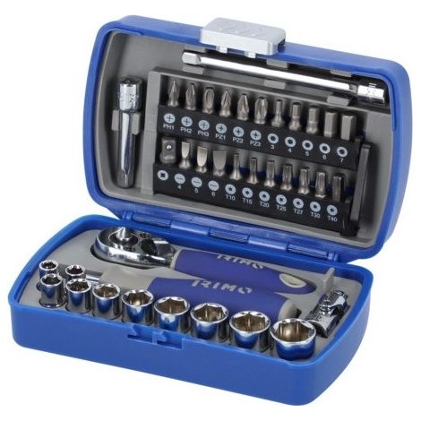 IRIMO - Coffret de poche de douilles et embouts 1/4" - 37 pièces