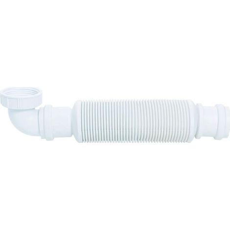 Siphon de lavabo en polypropylène D32 – Ultra-plat 64mm – Tuyau d'évacuation 39,2mm – Installation facile sans vissage (1/5)