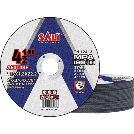 Disque à Tronçonner 115 Métal 115 X 1,2 X 22,2 mm Disque de Coupe 25 Pièces Disque Découper pour Meuleuse d'Angle Pour Métal, Acier et Acier Inoxydable INOX Fer (1/5)