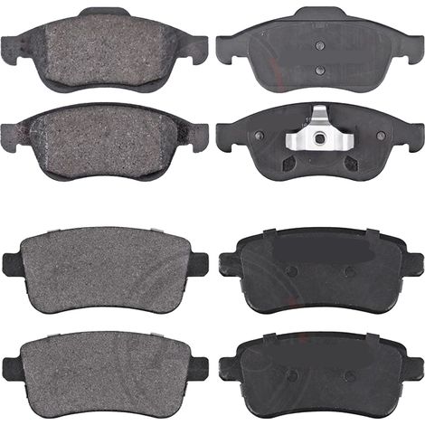KIT PASTIGLIE FRENO ANTERIORI E POSTERIORI compatibile con RENAULT TALISMAN (LP) / PASTIGLIE FRENANTI AUTO OEM P 68 067  P 68 071,P 68 064 / SOSTITUZIONE DIRETTA / BASSA POLVERE / SILENZIOSO