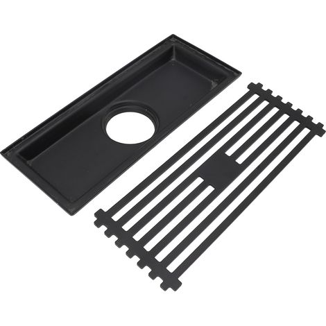 Soavoa Bonde Linéaire Salle De Bain Inox 304 Anti Odeur Grande Capacité Design Invisible Facile À Nettoyer 20cm (1/4)