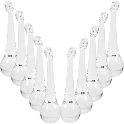 Lot de 10 pendentifs en prismes de cristal pour lustre, ornements suspendus, décoration lumineuse à faire soi-même (1/5)