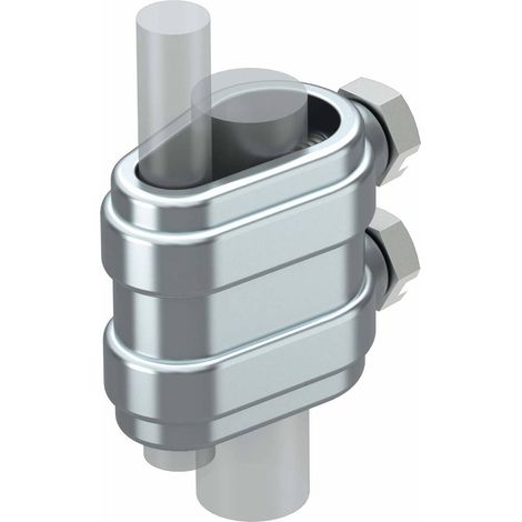 OBO Bettermann Pièce de séparation ouverte 8-10mmx16 zinc moulé sous pression galvanisé, 5335140 (1/2)