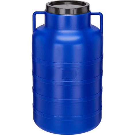 Garronda réservoir d'eau de 60 litres Twist-Off, Baril Alimentaire, fût à Large Ouverture en HDPE et sans BPA, tonneau de Jardin, bac à Aliments pour Animaux, tonneau Universel GD-0078, Bleu
