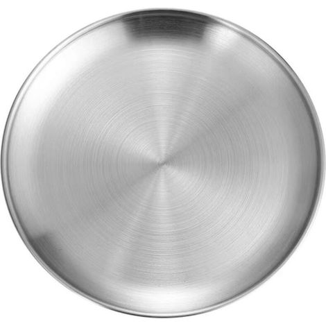 Les plaques à pizza rondes en acier inoxydable Fdit sont résistantes à la chaleur et idéales pour préparer des repas familiaux de qualité, des en-cas, des pâtisseries, des légumes rôtis, du thé au lai (1/5)