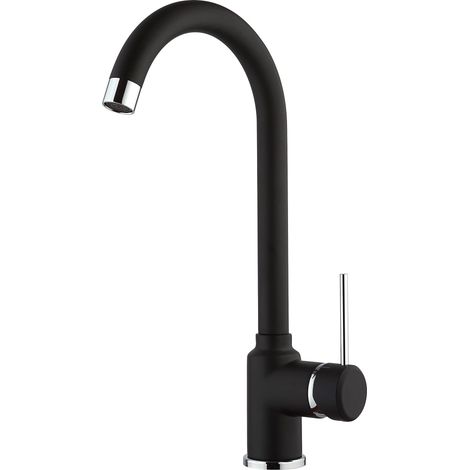 Paini Rubinetto Cucina AM10022NR - Monocomando, Monoforo - Nero Opaco (1/5)