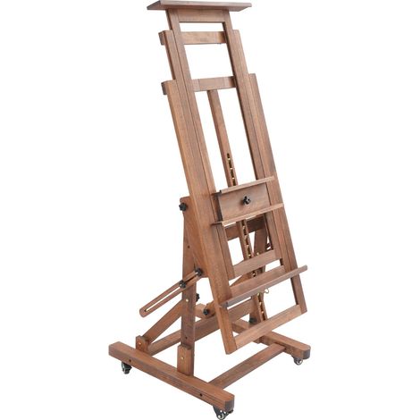 Caballete, altura regulable, construcción en madera maciza. (1/2)