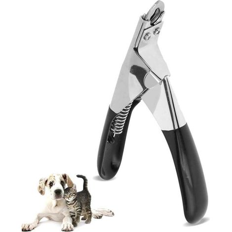 Krallen- und Pfotenschere für Haustiere, praktische Werkzeuge zum Krallenschneiden, Pflegezubehör für Haustiere (schwarz) – Hunde- und Katzenpflege