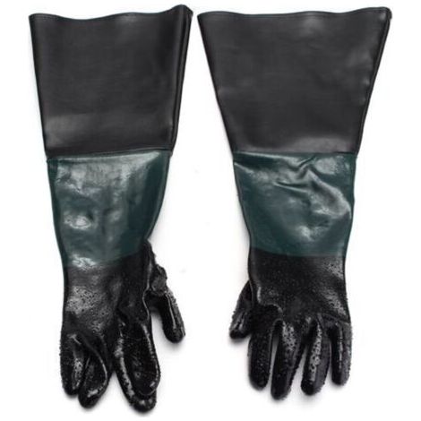gants de sablage en caoutchouc cabinet de sablage dynamitage 60CM gants de sablage en caoutchouc (1/3)