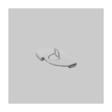 Clip di supporto orizzontale con foro per pendinatura 24-26 mm - bianco conf. da 100 pz