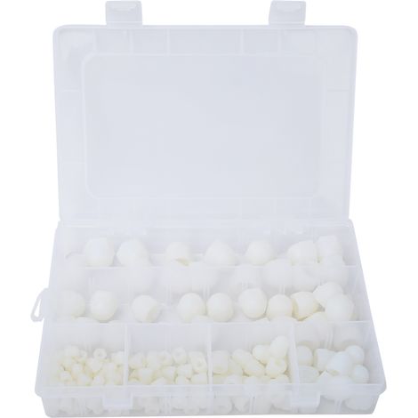 Capuchons Hexagonaux pour Boulons et Vis - Coiffes de Protection Rubber Multicolores (145 Pièces, M4-M12, Blanc) (1/5)