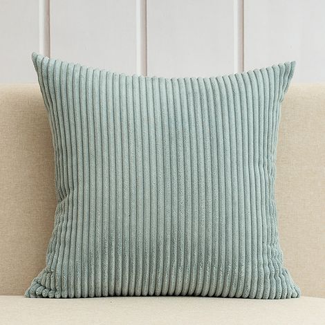 Housse De Coussin - 20 X 20 Pouces - Polyester Bleu Marine Rayé - Usage Intérieur Salon Chambre - Lot De 2 (1/5)