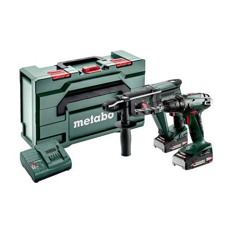 Kit d'outils sans fil Metabo 2.3.2 18 VBS 18 + KH 18 LTX 24 metaBOX 165 L (1/2)