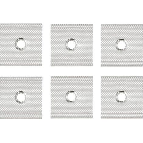 Juego de 6 ojales para rieles de fijación de 5/6 mm a 7/8 mm - Juego de 6 ganchos para toldos de tiendas de campaña, camping y caravanas (1/4)