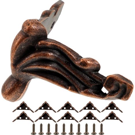 Pieds de Meubles en Alliage de Zinc Rétro 36x19mm, Support Décoratif pour Canapé et Chaise, 20 Pièces, Accessoires pour Maison et Bureau (1/5)