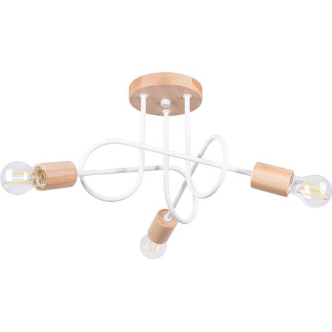 Sollux Ember Soffitto semi-incassato minimalista 3 luci bianco (1/5)
