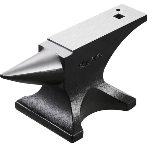 Mophorn-Amboss mit einem Horn, 55 Pfund schwerer Gussstahl, hohe Härte für die Metallbearbeitung, mit stabiler Basis und großer Arbeitsplatte für effizientes Schmieden