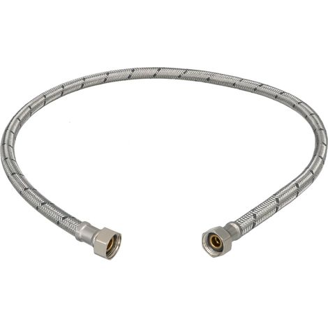 Conector flexible de acero inoxidable de 3/8” para grifos de 90 cm (1/5)