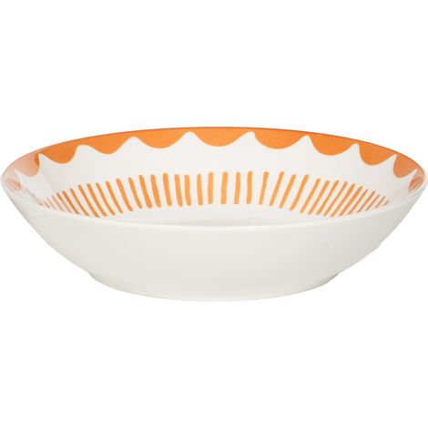 Table Passion - Assiette creuse Tamara orange 20 cm (lot de 6) (1/4)