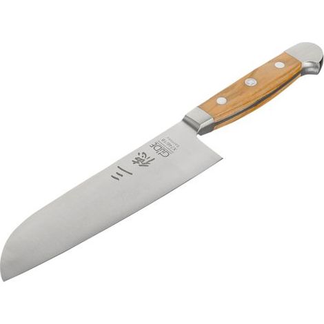Güde Alpha Santoku 18 cm Olive Küchenmesser (1/2)
