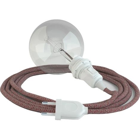 Lampe suspension creative cables rs83 câble 3 mètres rouge (1/3)