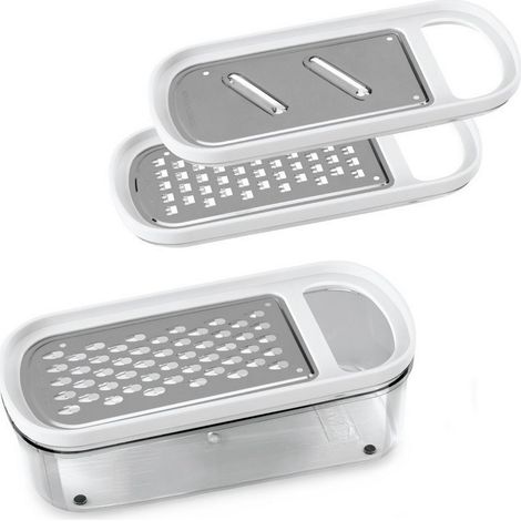Accessorio cucina Metaltex Rap Box bianco 21 cm lame acciaio (1/5)
