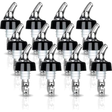 Set di 12 versatori per bottiglie da 3 cl – Distributore per bottiglie – Universale – Adatto per vino, grappa, cocktail e olio, ad esempio